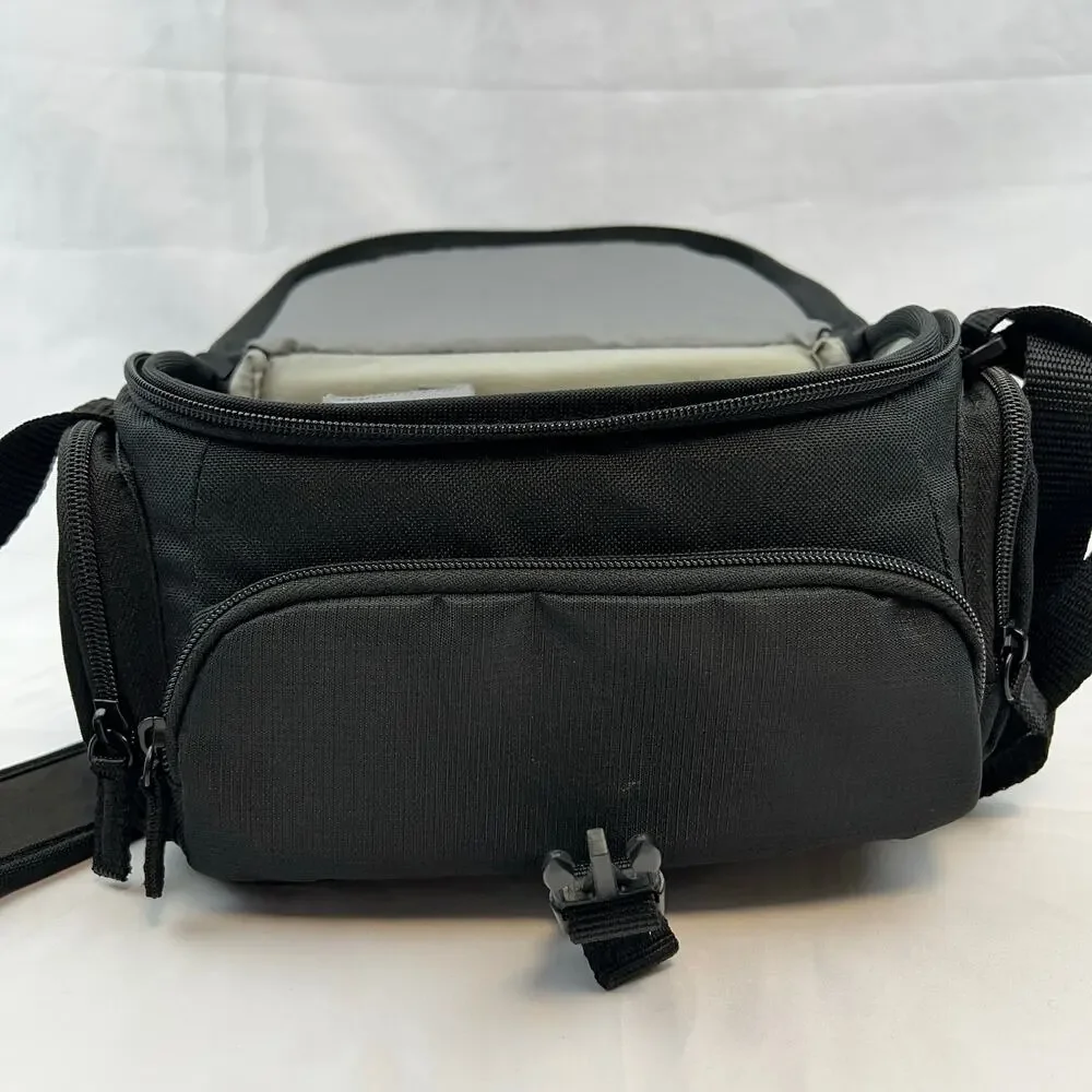 Sony Black DSLR Camera Bag Adjustable Dividers Padded Shoulder Case Medium